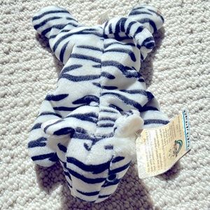 Vintage Nature Bean Buddies White tiger 1999 K&M 8 inch with tag